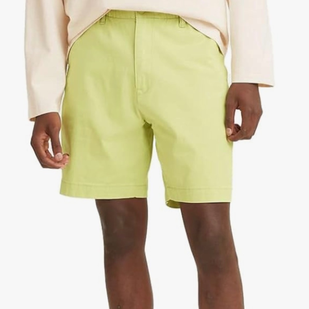 Levi’s Men’s XX Chino Short Stretch Hits Above The Knee Light Green Sz 34 New